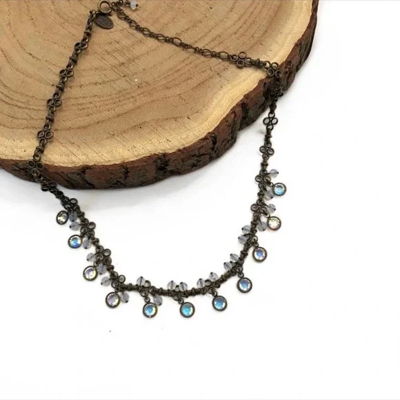 Liz Palacios Swarovski Crystal Choker Necklace - Picture 1 of 6